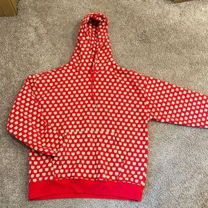 Teddy Fresh Ted All Over Print Red Hoodie